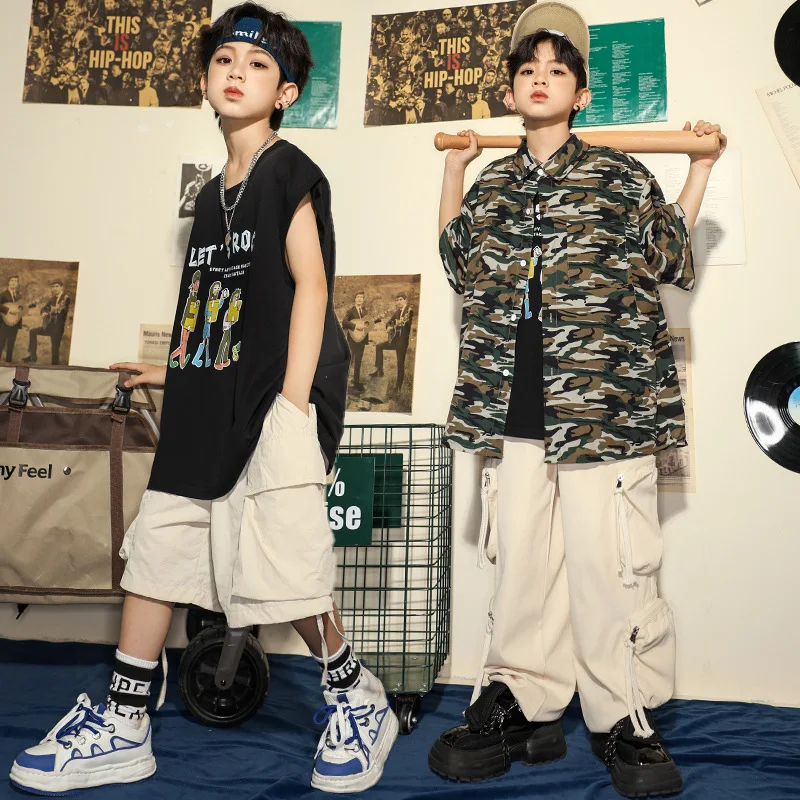 Boys Hip-Hop Clothing Summer Children Loose Short Sleeve Shirt Streetwear Teen Kids Jazz Dance Costumes Performance Stage Wear
Boys Hip-Hop Clothing Summer Children Loose Short Sleeve Shirt Streetwear Teen Kids Jazz Dance Costumes Performance Stage Wear
