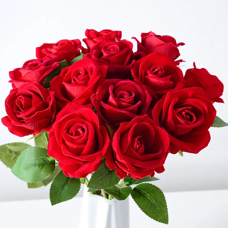 Simulated Rose Single Hand Plush Rose Home Wedding Decoration Valentine's Day Artificial Flower Home Accessories
Simulated Rose Single Hand Plush Rose Home Wedding Decoration Valentine's Day Artificial Flower Home Accessories