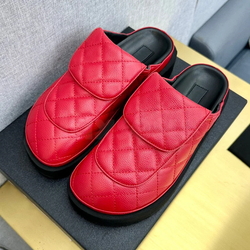 

Women Slippers Summer 2023 New Checkered Sewing Design Upper Solid Colors Women Casual Shoes Concise Temperament Slippers