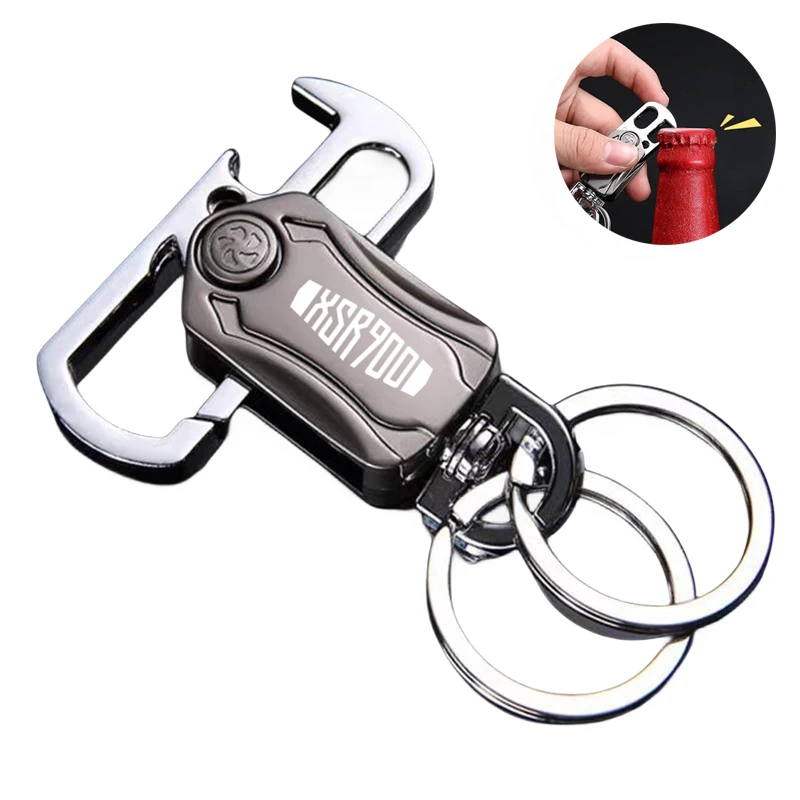 

Bottle Opener Keyring MultiFunction Keychain Fingertip Gyro Spiner Gyro Anxiety Relief Portable For Yamaha XSR900 XSR 900 2015
