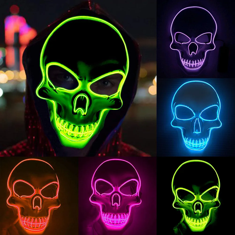 New Cosplay Neon Mask Led Light Party Mask Halloween Funny Mask Festival Costume Supplies Dark Glow Skeleton Halloween Costume
New Cosplay Neon Mask Led Light Party Mask Halloween Funny Mask Festival Costume Supplies Dark Glow Skeleton Halloween Costume