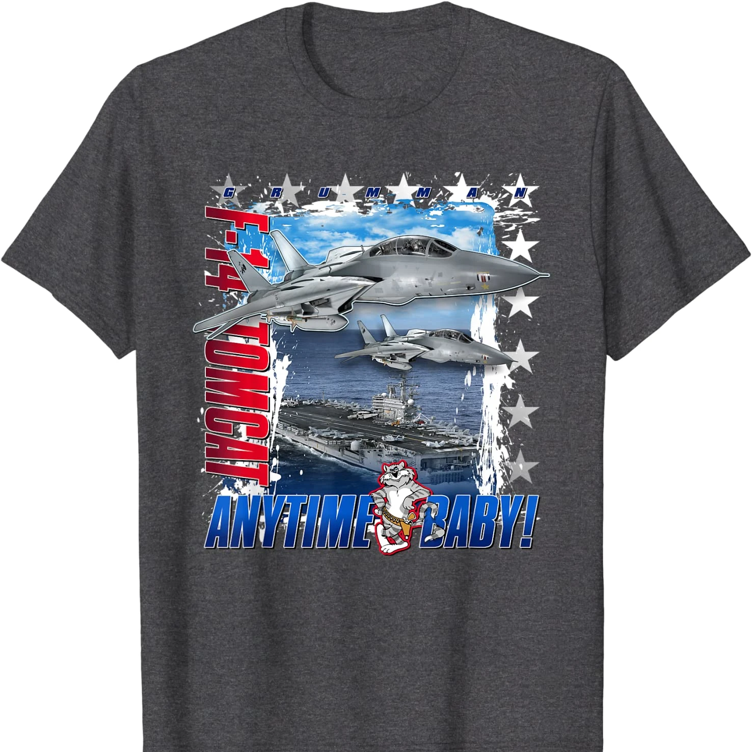 Anytime Baby. Naval F-14 Tomcat Jet Fighter Aircraft T Shirt New 100% Cotton Short Sleeve O-Neck T-shirt Casual Mens Top
Anytime Baby. Naval F-14 Tomcat Jet Fighter Aircraft T Shirt New 100% Cotton Short Sleeve O-Neck T-shirt Casual Mens Top