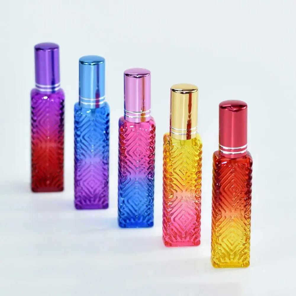 10ml Sample Vials Colorful Glass Perfume Bottle Portable Mini Refillable Bottle Square Flat Bottle Thick Spray Bottle
10ml Sample Vials Colorful Glass Perfume Bottle Portable Mini Refillable Bottle Square Flat Bottle Thick Spray Bottle