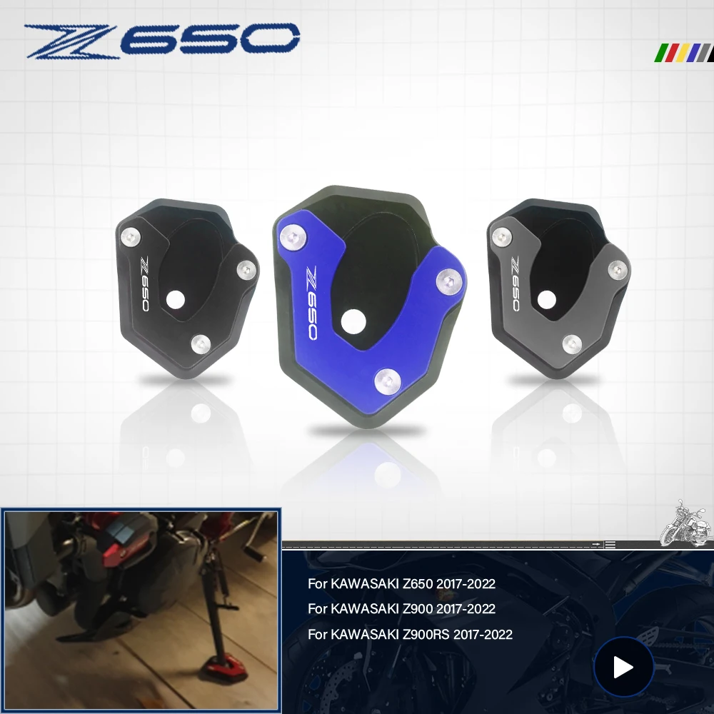 For KAWASAKI Z650 Z 650 2017-2020 2019 2018 Latest Motorcycle CNC Aluminum Side Stand Enlarger Plate Kickstand Enlarge Extension
For KAWASAKI Z650 Z 650 2017-2020 2019 2018 Latest Motorcycle CNC Aluminum Side Stand Enlarger Plate Kickstand Enlarge Extension