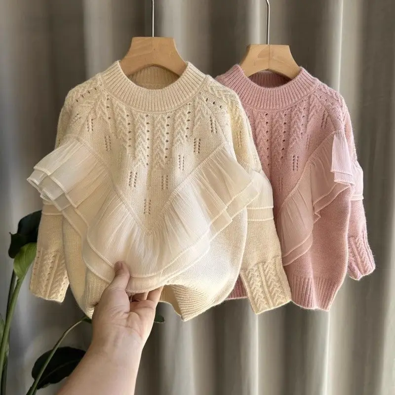 Girls Pullover Sweater Childrens Lace Style Childrens Clothing Girls Baby Thick Knit Sweater Childrens Clothing Top Kids Sweater
Girls Pullover Sweater Childrens Lace Style Childrens Clothing Girls Baby Thick Knit Sweater Childrens Clothing Top Kids Sweater