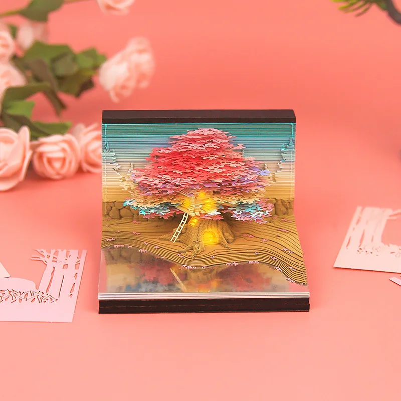 3d розовое Вишневое дерево с планкой для записей Diy Художественный строительный блок бумага для резьбы в дереве блокнот креативные заметки подарок для девочки Новинка
3d розовое Вишневое дерево с планкой для записей Diy Художественный строительный блок бумага для резьбы в дереве блокнот креативные заметки подарок для девочки Новинка