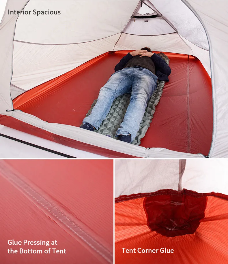 Naturehike – tente de Camping pour 3-4 personnes, série Hiby, en tissu Silicone 20D, Double couche, 4 saisons, pour la famille, ultralégère Naturehike – tente de Camping pour 3-4 personnes, série Hiby, en tissu Silicone 20D, Double couche, 4 saisons, pour la famille, ultralégère