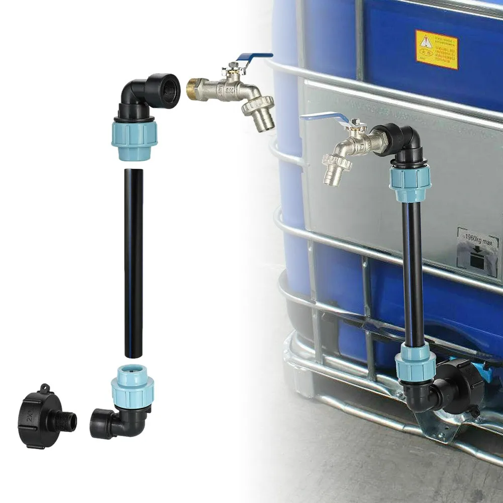 IBC Tank Tap Adapter IBC Tank Thread Faucet With 1 Tube And 2 Curved Connectors Garden Water Connectors Watering Kits
IBC Tank Tap Adapter IBC Tank Thread Faucet With 1 Tube And 2 Curved Connectors Garden Water Connectors Watering Kits