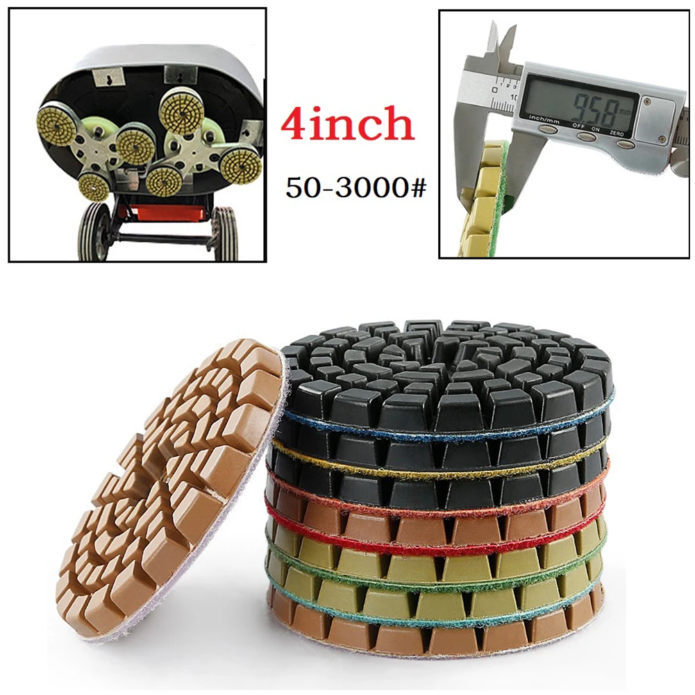 1PC Diamond Polishing Pads 4Inch 100mm Wet/Dry Polishing Backer Granite Marble Concrete Stone Grinding Discs Hand Tools
1PC Diamond Polishing Pads 4Inch 100mm Wet/Dry Polishing Backer Granite Marble Concrete Stone Grinding Discs Hand Tools