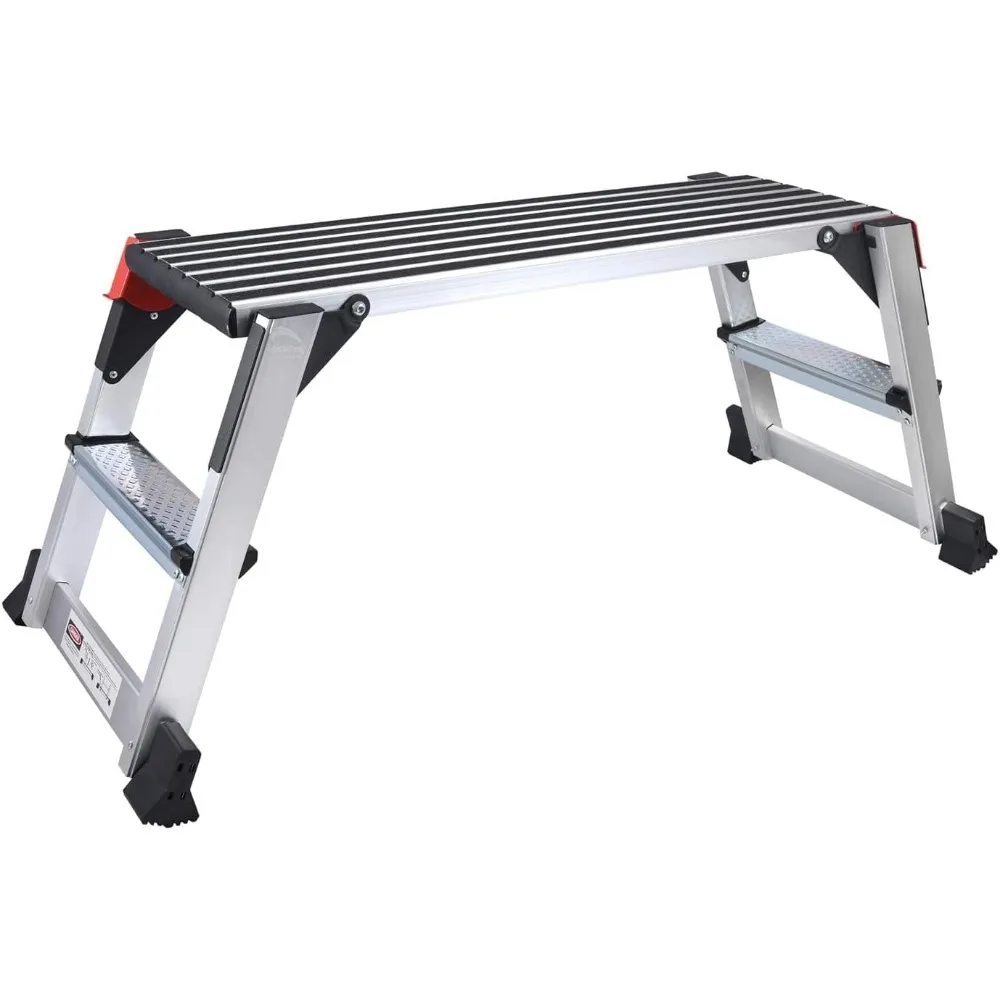 Aluminum Work Platform Large Size Step Stool Folding Portable Work Bench with Non-Slip Mat Capacity 660 LBS Heavy Duty
Aluminum Work Platform Large Size Step Stool Folding Portable Work Bench with Non-Slip Mat Capacity 660 LBS Heavy Duty