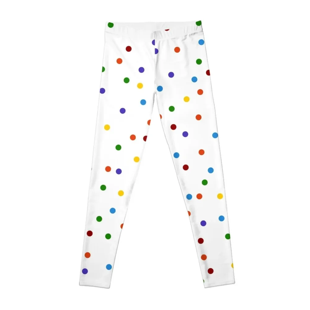 

Rainbow Polka Dots Leggings sporty woman gym sports for gym sports woman gym Womens Leggings