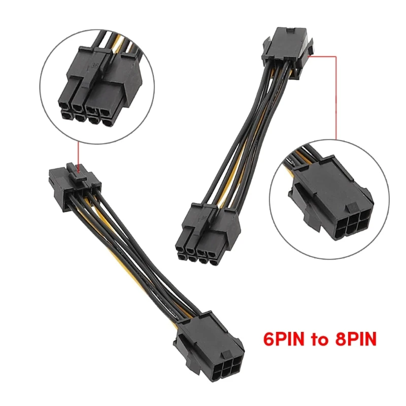 ЦП 6-контактный разъем ЦП 8-контактный разъем адаптера конвертера Поддержка материнской платы компьютера ЦП 6-контактный шнур
ЦП 6-контактный разъем ЦП 8-контактный разъем адаптера конвертера Поддержка материнской платы компьютера ЦП 6-контактный шнур