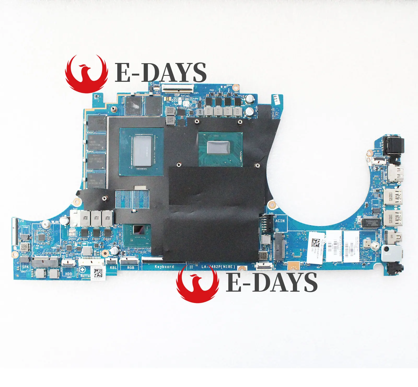 

Used Laptop Motherboard For HP Omen 5 TPN-C143 15-DH LA-H482P L59764-601 L59764-001 With i7-9750H CPU GTX1660Ti 6G GPU