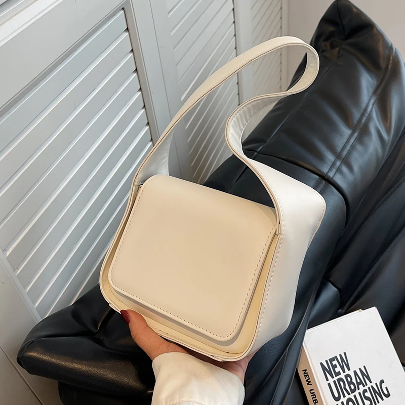 

Высококачественные текстурные сумки через плечо для женщин, подходящая ко всему простая сумка из искусственной кожи для подмышек, новая мода 2023