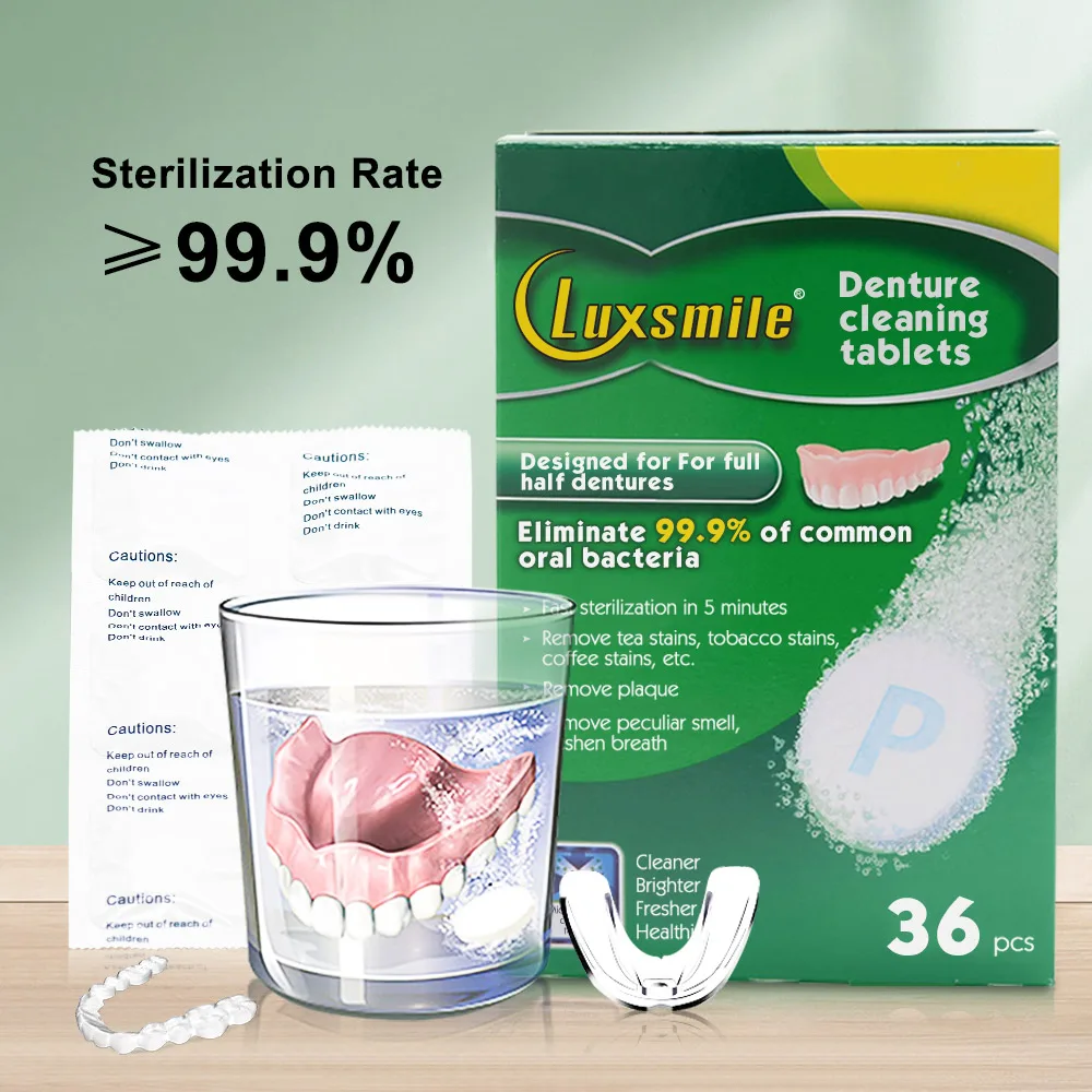 360/180Tabs Denture Cleansing Tablets Denture Brush Tooth False Soaking And Cleaning Prosthesis Whitening Kits
360/180Tabs Denture Cleansing Tablets Denture Brush Tooth False Soaking And Cleaning Prosthesis Whitening Kits