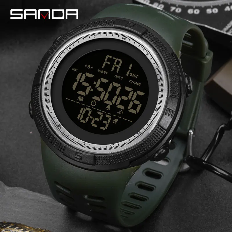 SANDA Top Brand Luxury Men Sports Watch Alarm Mode Stopwatch Chronograph Electronic Wrist watch Waterproof LED Digital Clock
SANDA Top Brand Luxury Men Sports Watch Alarm Mode Stopwatch Chronograph Electronic Wrist watch Waterproof LED Digital Clock