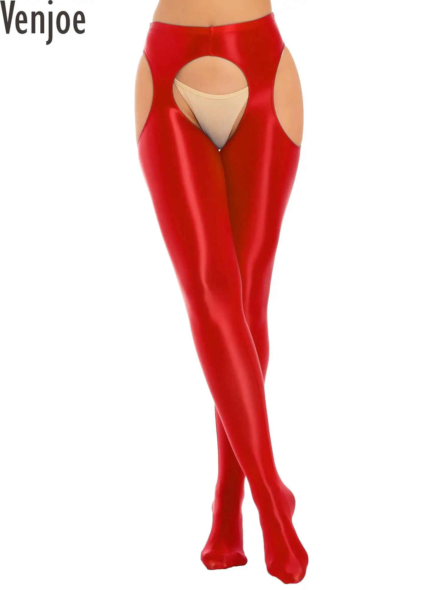 Womens Oil Silk Opaque Crotchless Pantyhose Glossy Hollow Out Mid Waist Tights Skinny Pants Lingerie Leggings Footed Stocking
Womens Oil Silk Opaque Crotchless Pantyhose Glossy Hollow Out Mid Waist Tights Skinny Pants Lingerie Leggings Footed Stocking