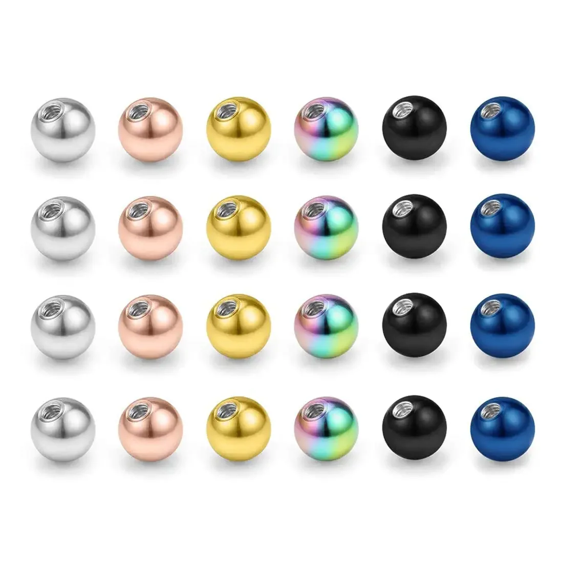 Сменный шарик для штанги, перфорированная штанга из нержавеющей стали для языка, живота, носа, уха, 16 г, 3 мм, резьба 14 г, 5 мм
Сменный шарик для штанги, перфорированная штанга из нержавеющей стали для языка, живота, носа, уха, 16 г, 3 мм, резьба 14 г, 5 мм