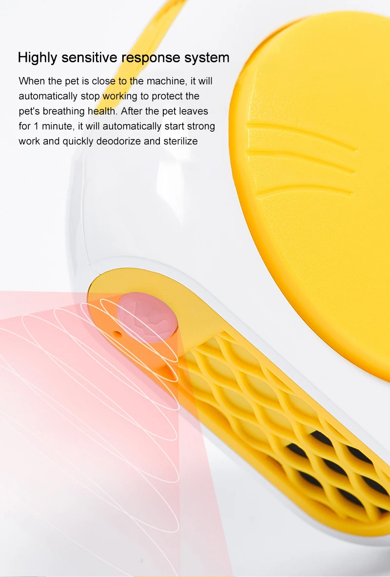 Generic 2600mAh Smart Cat Odor Purifier For Cats Litter Box Ozone
