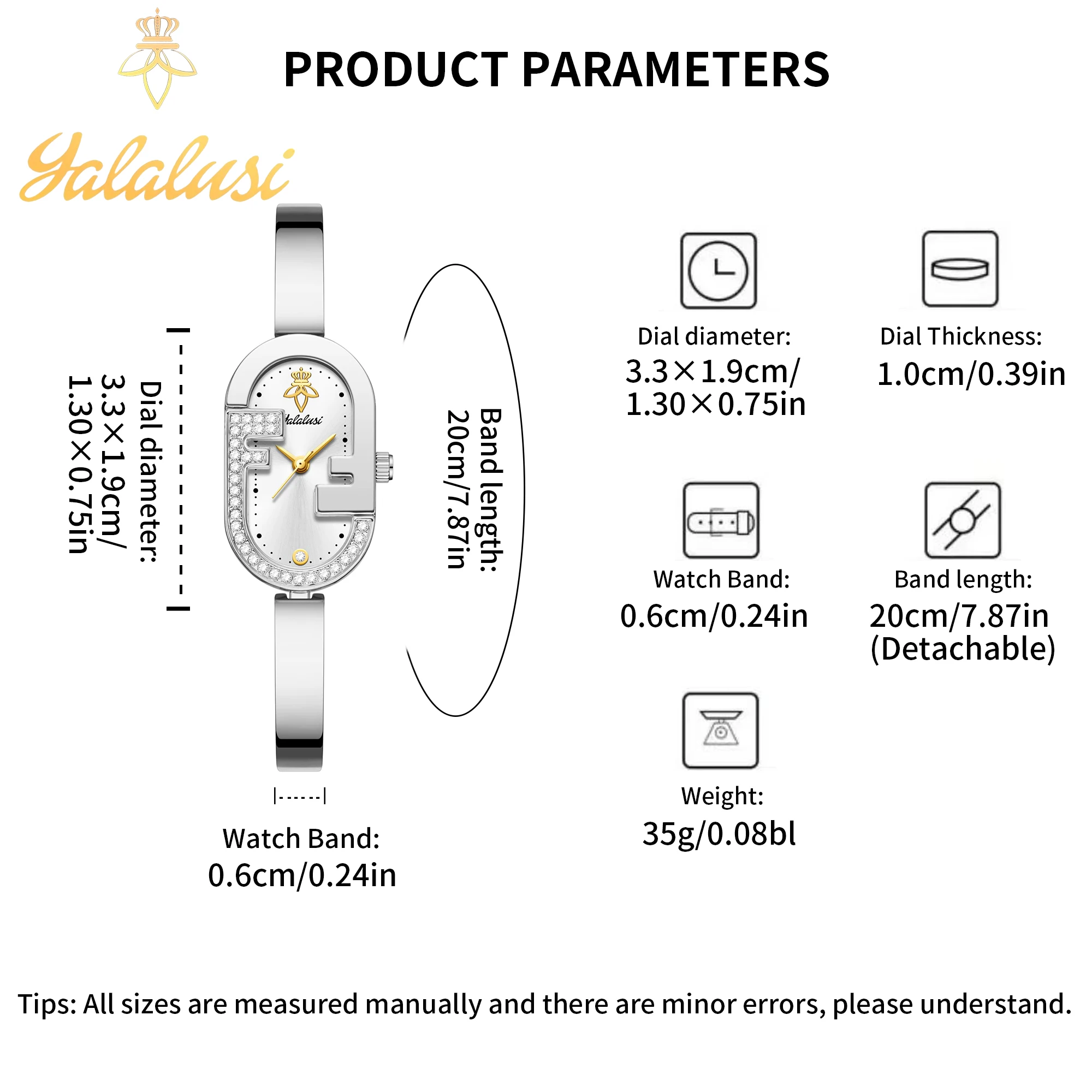 YaLaLuSi Luxury Women's Quartz Fashion Diamond-Set Water-Resistant Bracelet Watch – An Elegant Gift for Girls reloj mujer YaLaLuSi Luxury Women's Quartz Fashion Diamond-Set Water-Resistant Bracelet Watch – An Elegant Gift for Girls reloj mujer