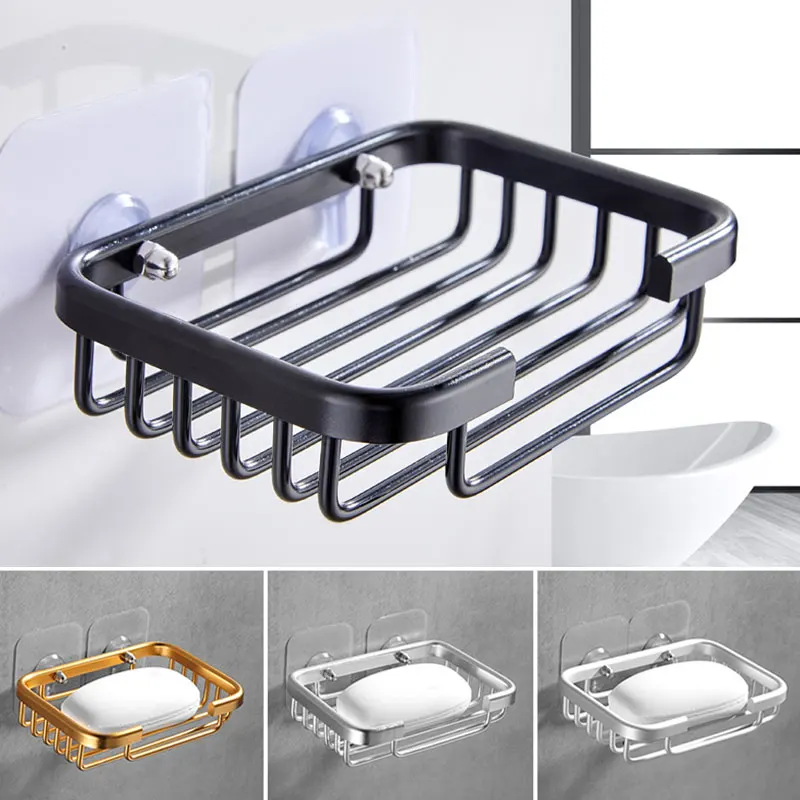 Bathroom Drill Free Soap Dish Holder Modern Wall Mounted Storage Rack Holder Hollow Type Soap Sponge Dish Accessories
Bathroom Drill Free Soap Dish Holder Modern Wall Mounted Storage Rack Holder Hollow Type Soap Sponge Dish Accessories