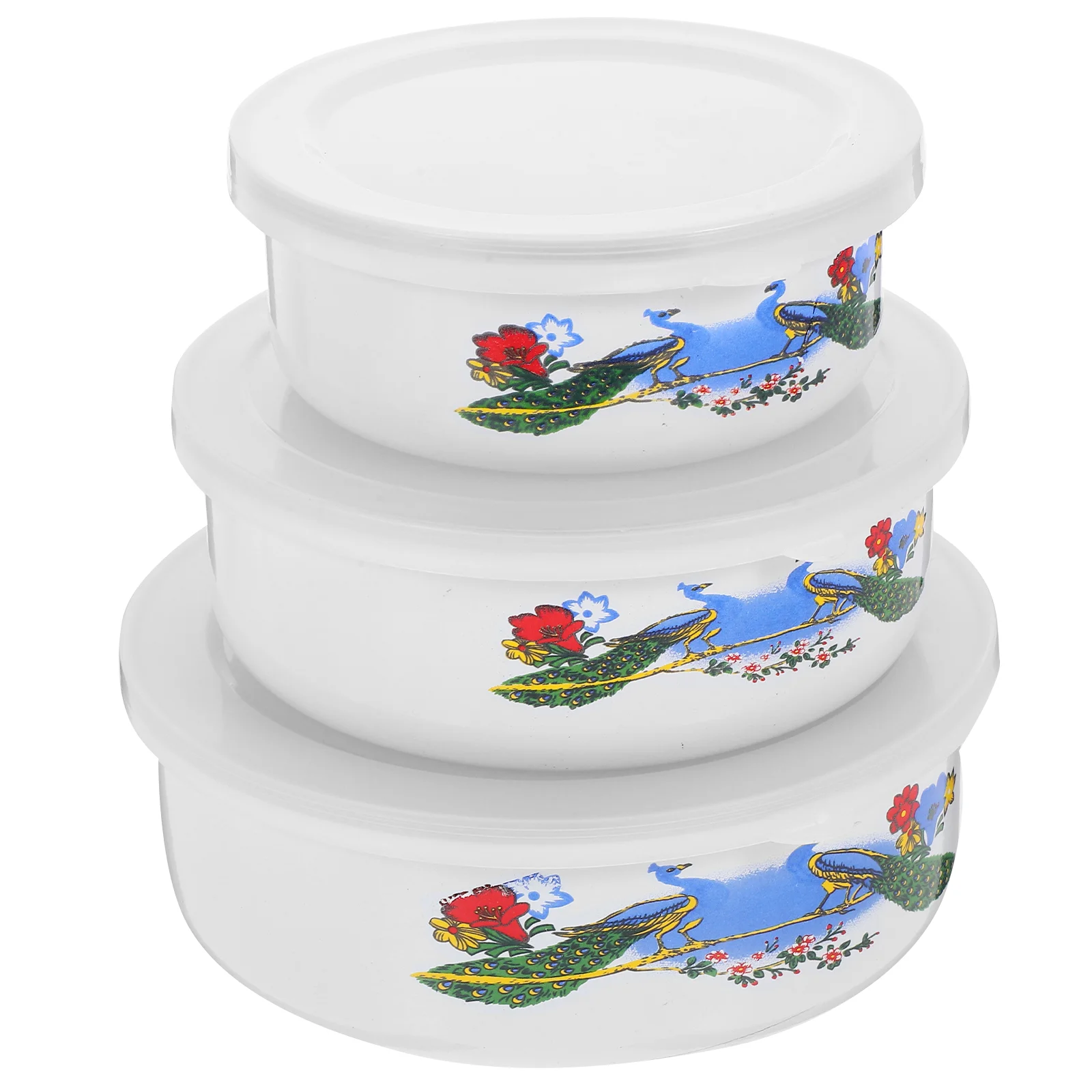 3 Pcs Fresh-keeping Enamel Bowl Salad Bowls Food Preservation Mixing Serving Storage with Lid Multifunctional
3 Pcs Fresh-keeping Enamel Bowl Salad Bowls Food Preservation Mixing Serving Storage with Lid Multifunctional
