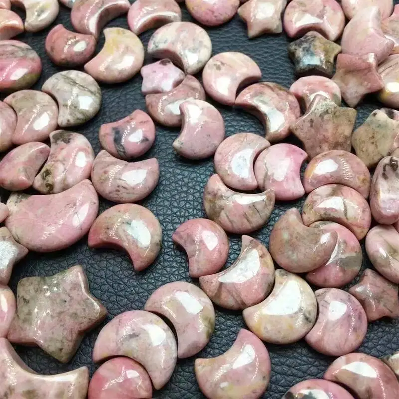 10pcs Natural Rhodonite Moon And Star Pendant Carving Healing Crystal Gemstone Fashion Jewelry Children DIY Gift
10pcs Natural Rhodonite Moon And Star Pendant Carving Healing Crystal Gemstone Fashion Jewelry Children DIY Gift