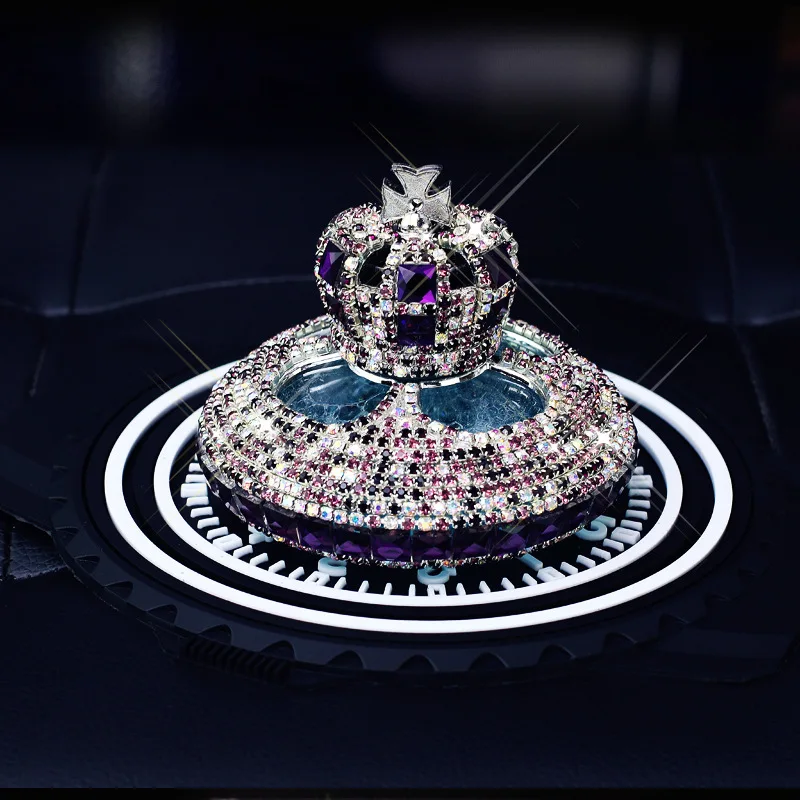 

New 2023 Aisheng Crown Diamond Car Perfume Holder Car Fashion Diamond Car Decoration Car Perfume Car Interior Perfume Ornament