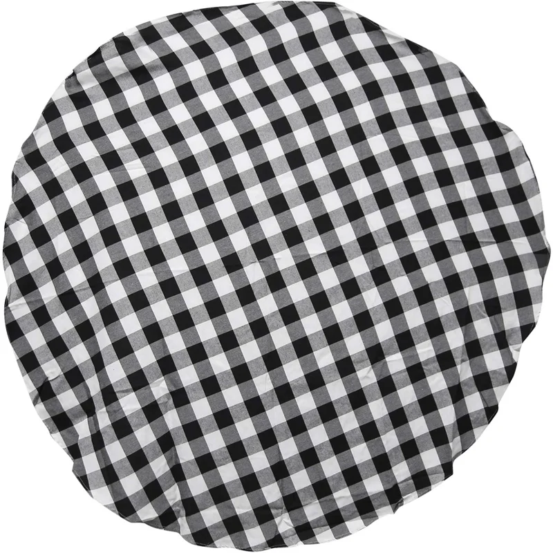 

Best 55 Inch Buffalo Plaid Round Tablecloth Checkered Round Table Cover For Wedding Kitchen Dinning Room