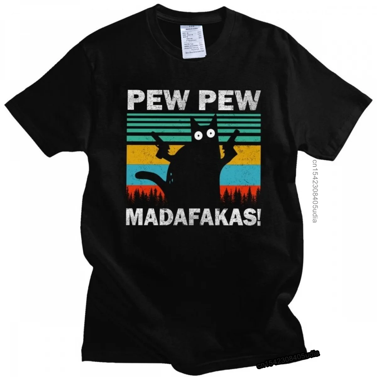 Забавная Мужская футболка Pew Madafakas с коротким рукавом, винтажная забавная футболка с изображением кота, владельца, хлопковая футболка, модная футболка
Забавная Мужская футболка Pew Madafakas с коротким рукавом, винтажная забавная футболка с изображением кота, владельца, хлопковая футболка, модная футболка