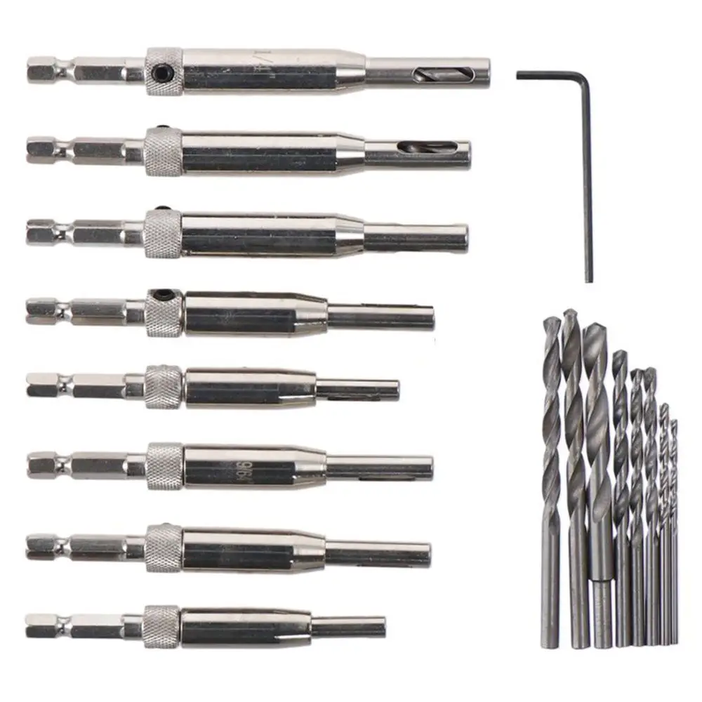 16pcs Black Hinge Tapper Core Drill Bit Set Hexagonal Shank Silver High Speed Steel Hexagonal Shank Drill High Speed Steel
16pcs Black Hinge Tapper Core Drill Bit Set Hexagonal Shank Silver High Speed Steel Hexagonal Shank Drill High Speed Steel