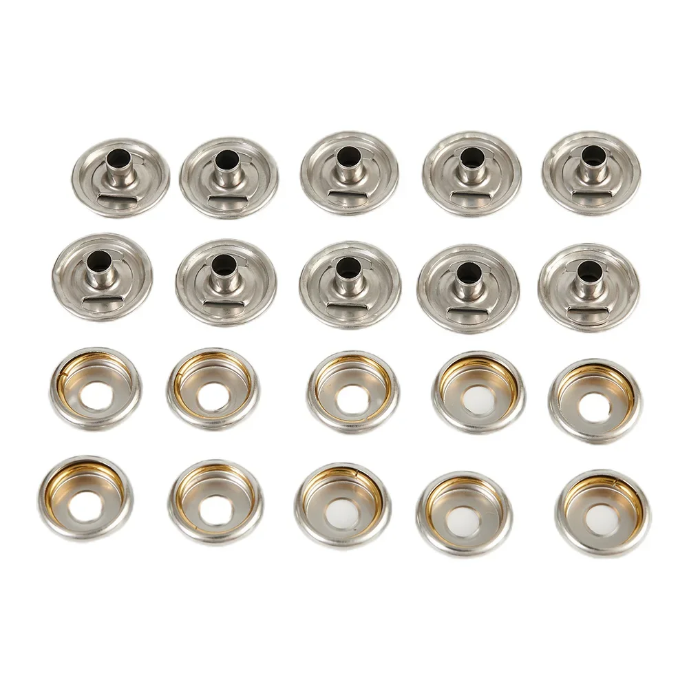 

30PCS Snap Fastener Stainless Canvas Screw Kit For Tent Boat Marine Can Be Used In Tents, Sofas,helmets, Wall Nails