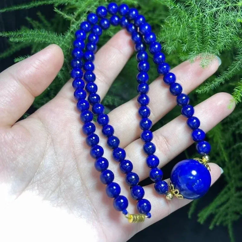 

Grade 7A Raw Ore Lapis Lazuli Graduated Strand Necklace Female No White No Gold Lapis Lazuli Graduated Strand Gift for Mother