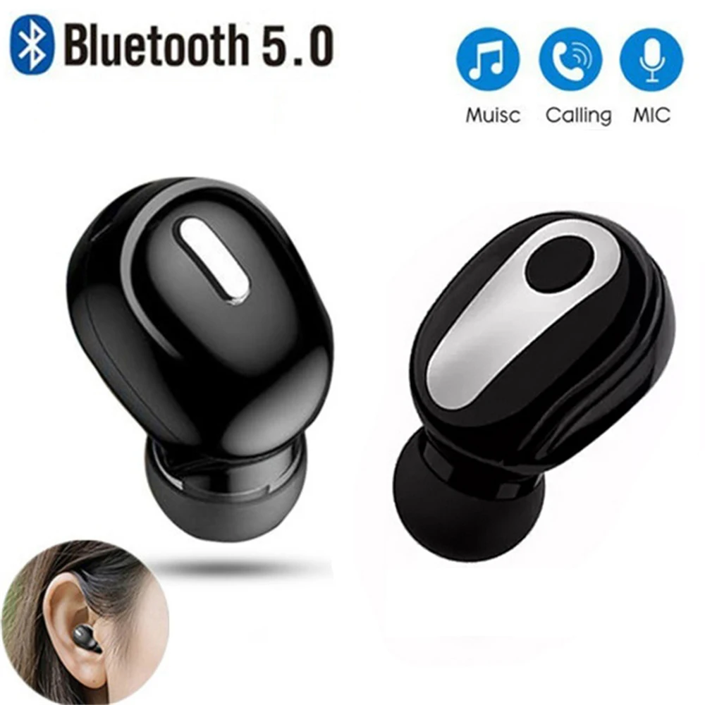 

S9 Bluetooth Headset Hearing Aid Mini one ear hands-free Bluetooth headset Noise cancellation Wireless headset with microphone