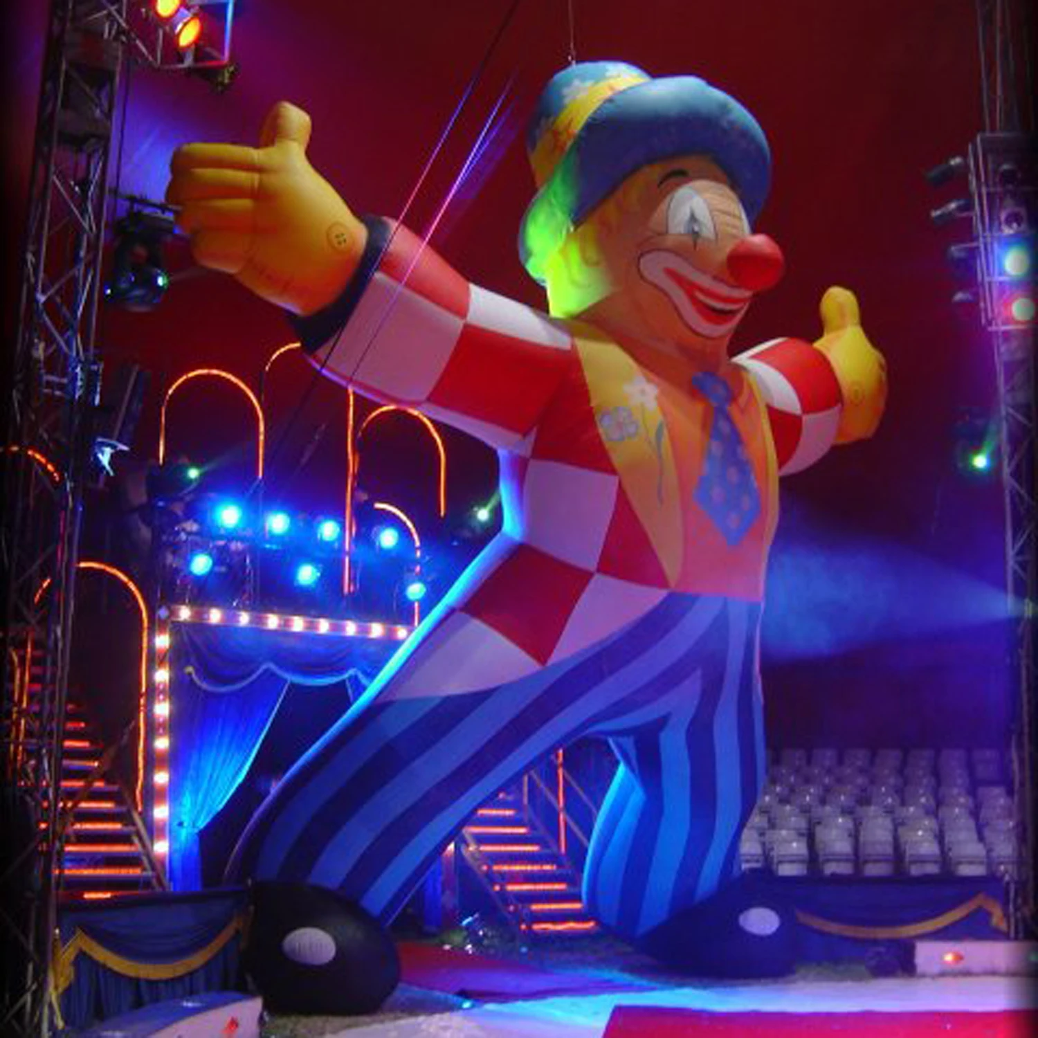 

Giant Inflatable Clown Cartoon Model With Blower Air Blow Ups Toys For Outdoor Stage Events Decoration Advertising