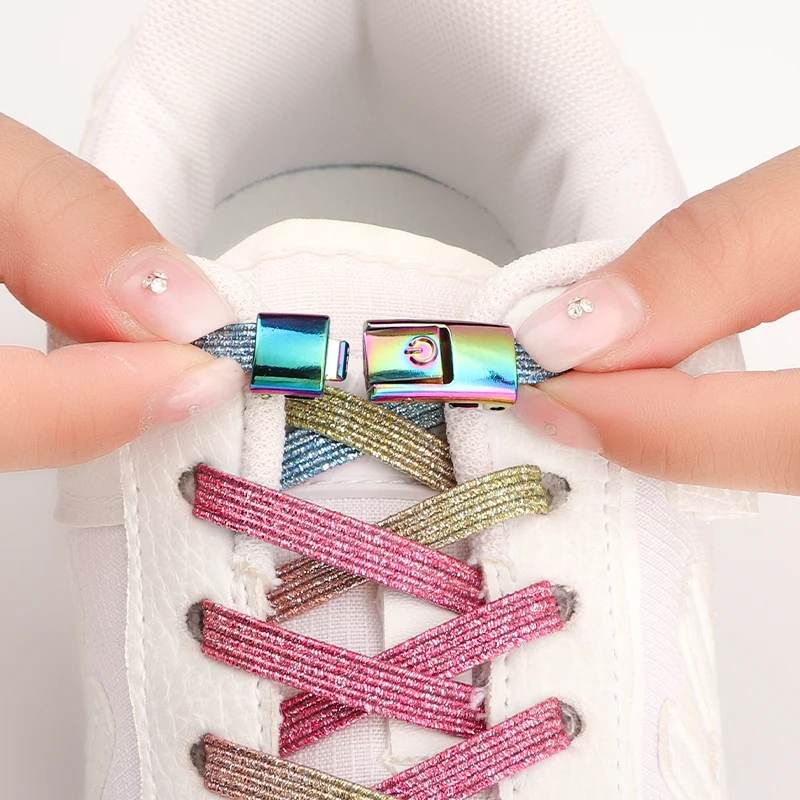 Elastic Shoe Laces Press Metal Lock No Tie Shoelaces Flat Men And Women Casual Shoes Accessories Lazy Shoelace 25 Colors
Elastic Shoe Laces Press Metal Lock No Tie Shoelaces Flat Men And Women Casual Shoes Accessories Lazy Shoelace 25 Colors