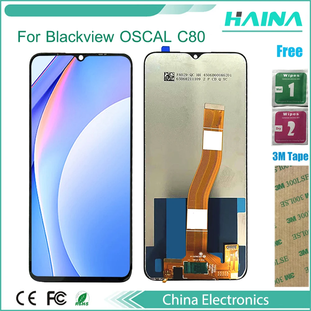 6.5 Inch Original 100% Gurantee For blackview Oscal C80 LCD Display Touch Screen Asembly Replacement +tools
6.5 Inch Original 100% Gurantee For blackview Oscal C80 LCD Display Touch Screen Asembly Replacement +tools