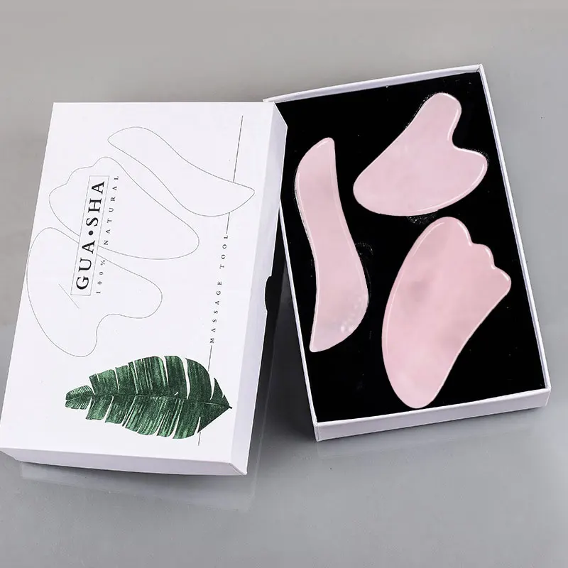Rose Quartz Gouache Scraper Gua Sha Massage For Face Natural Gouache Stone GuaSha Massage Tools Body Facial Jade Massager Set
Rose Quartz Gouache Scraper Gua Sha Massage For Face Natural Gouache Stone GuaSha Massage Tools Body Facial Jade Massager Set