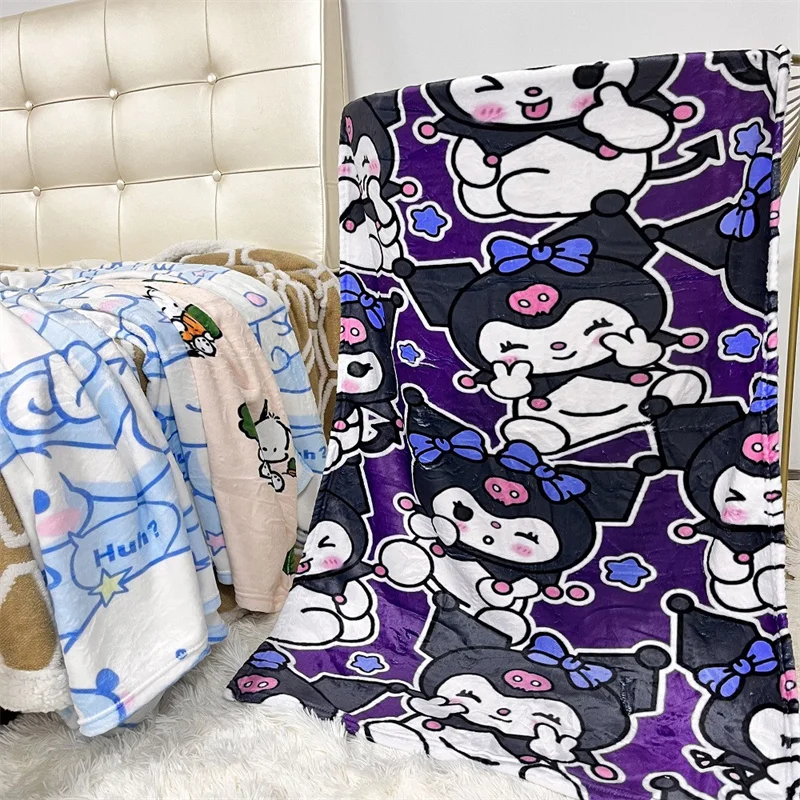 Sanrio Cartoon Printed Flannel Blanket Cute Cinnamoroll Kuromi Pochacco Childrens Office Plush Shawl Blanket Nap Blanket
Sanrio Cartoon Printed Flannel Blanket Cute Cinnamoroll Kuromi Pochacco Childrens Office Plush Shawl Blanket Nap Blanket