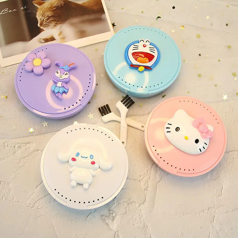 Kawaii Sanrios Orthodontic Retainer Storage Box Kitty kuromi Cinnamoroll Cute Girl Heart Portable Braces Denture Storage Box
Kawaii Sanrios Orthodontic Retainer Storage Box Kitty kuromi Cinnamoroll Cute Girl Heart Portable Braces Denture Storage Box