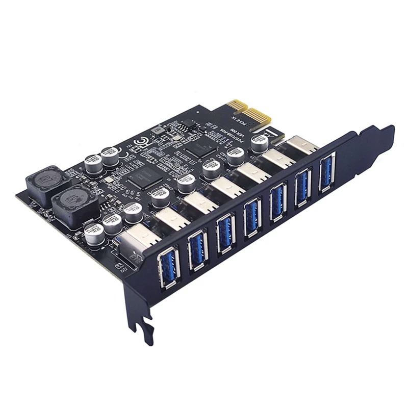 USB 3,2 Pci Express адаптер Pci E на 7 портов USB3 Gen1 Расширенный адаптер карта Pci-E Расширенная Pci Express карта
USB 3,2 Pci Express адаптер Pci E на 7 портов USB3 Gen1 Расширенный адаптер карта Pci-E Расширенная Pci Express карта