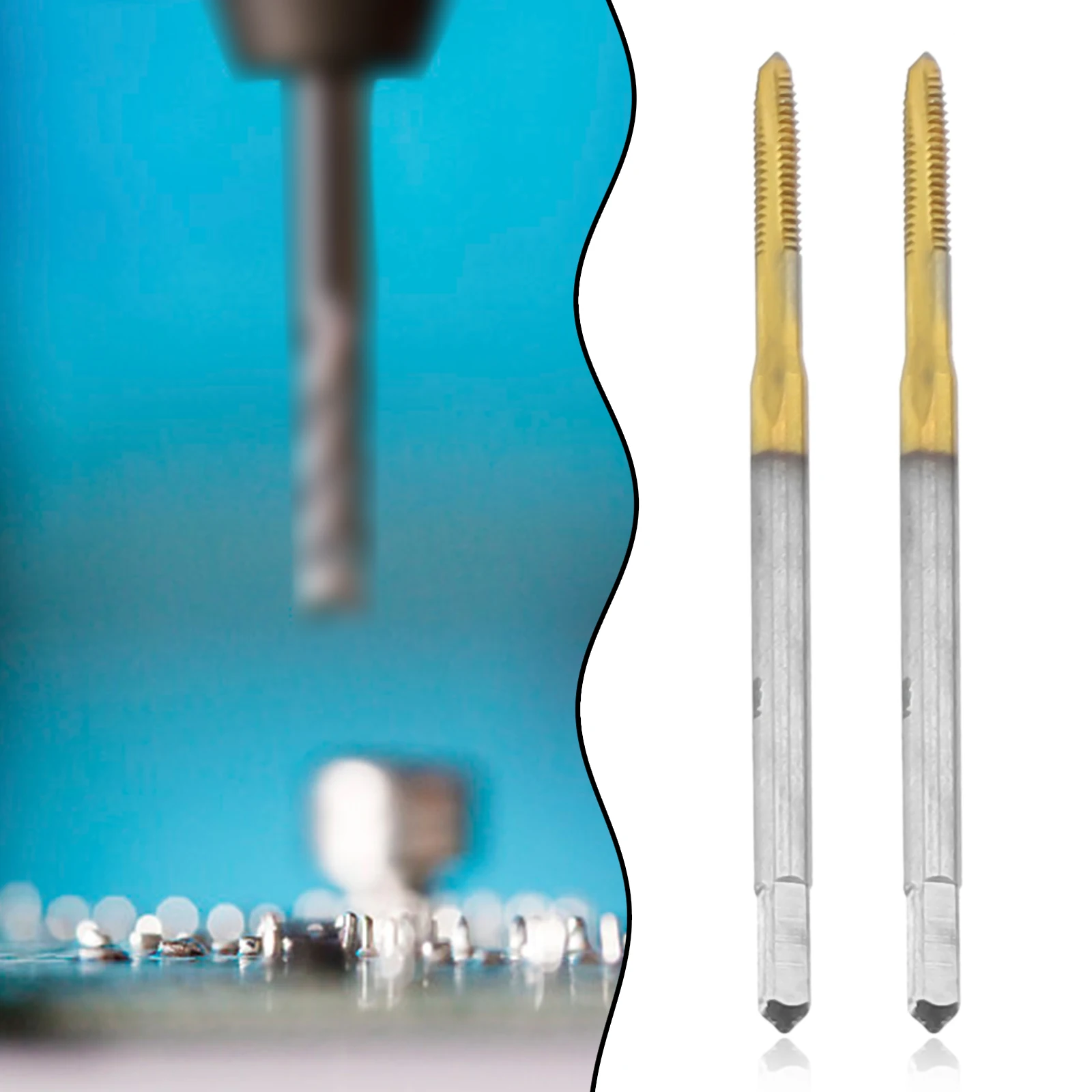 Titanium Coating Thread Tap For Bicycle Repair Hand Tools 2PCS Assemble Furniture High Speed Steel 6542 Practical
Titanium Coating Thread Tap For Bicycle Repair Hand Tools 2PCS Assemble Furniture High Speed Steel 6542 Practical