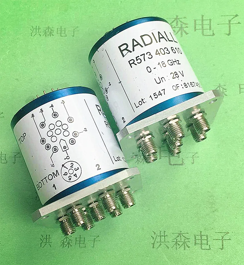 Микроволновый коаксиальный переключатель RADIALL R573403610 SP6T DC-18GHz 28V RF SMA RF
Микроволновый коаксиальный переключатель RADIALL R573403610 SP6T DC-18GHz 28V RF SMA RF