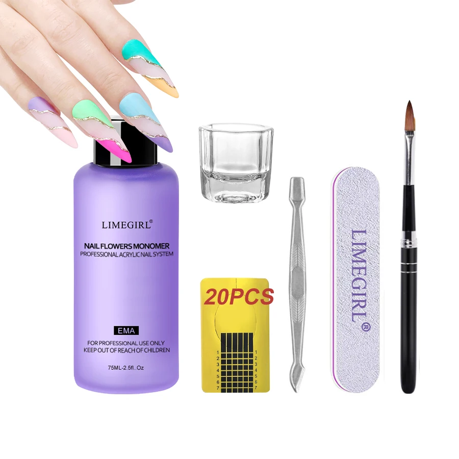 75ML*1 piece Acrylic liquid monomer with brush sand rub crystal cup for acrylic powder nail engraving/extension/dipping crystal
75ML*1 piece Acrylic liquid monomer with brush sand rub crystal cup for acrylic powder nail engraving/extension/dipping crystal