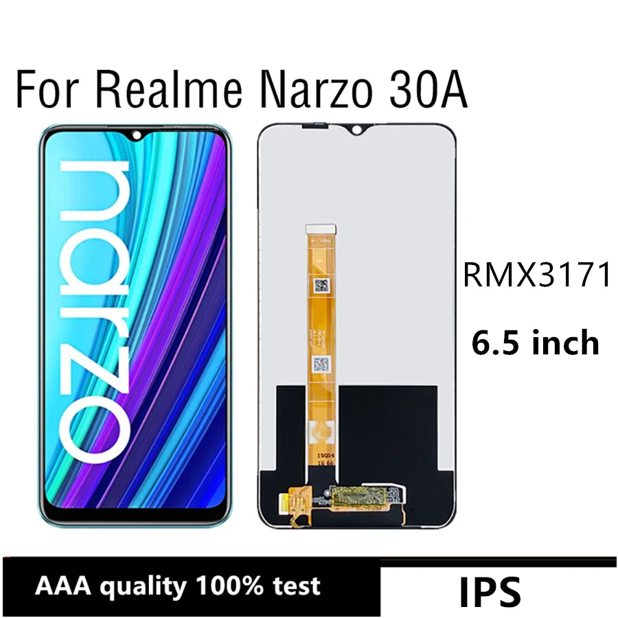 6,5 дюймов для Realme Narzo 30A LCD RMX3171 LCD дисплей для замены для Realme Narzo 30A
6,5 дюймов для Realme Narzo 30A LCD RMX3171 LCD дисплей для замены для Realme Narzo 30A