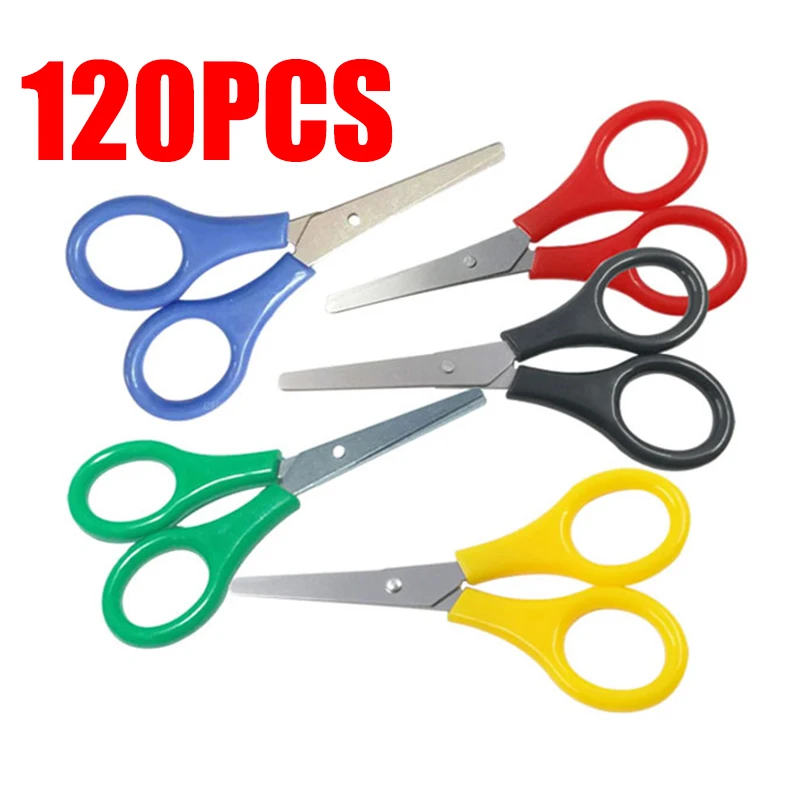

120pcs Small Scissors Sewing Kit Nail Scissors Nose Hair Student Scissors Handmade Scissors Safety Scissors Children JD001