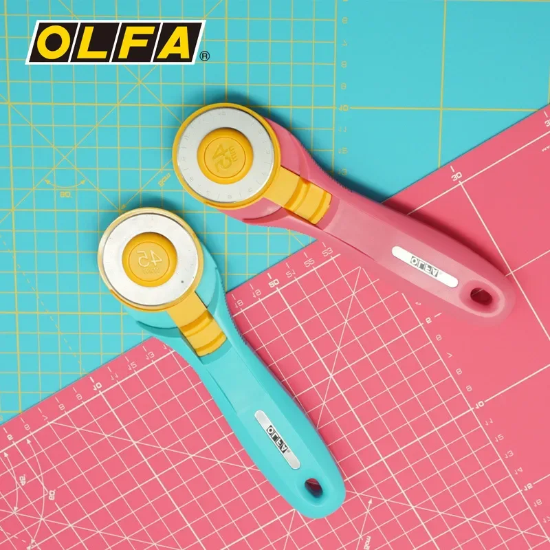 

Olfa RTY-2/C 45mm Rotary Pinkle Cutting Blade, Multi-purpose Sewing Cutter for Cut Leather Fabric Paper