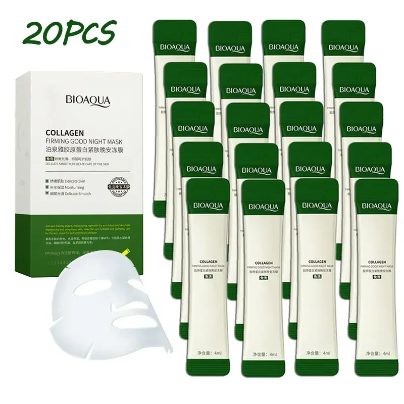 20pcs Collagen Firming Night Sleeping Masks Facial Oil-control Improve Coarse No-wash Disposable Sleep Face Mask mask for face
20pcs Collagen Firming Night Sleeping Masks Facial Oil-control Improve Coarse No-wash Disposable Sleep Face Mask mask for face