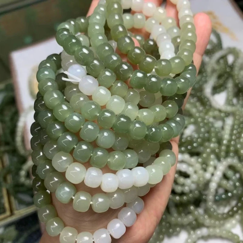 Hetian нефритовый материал Qinghai градиентный цвет Diy одиночный кольцевой браслет
Hetian нефритовый материал Qinghai градиентный цвет Diy одиночный кольцевой браслет