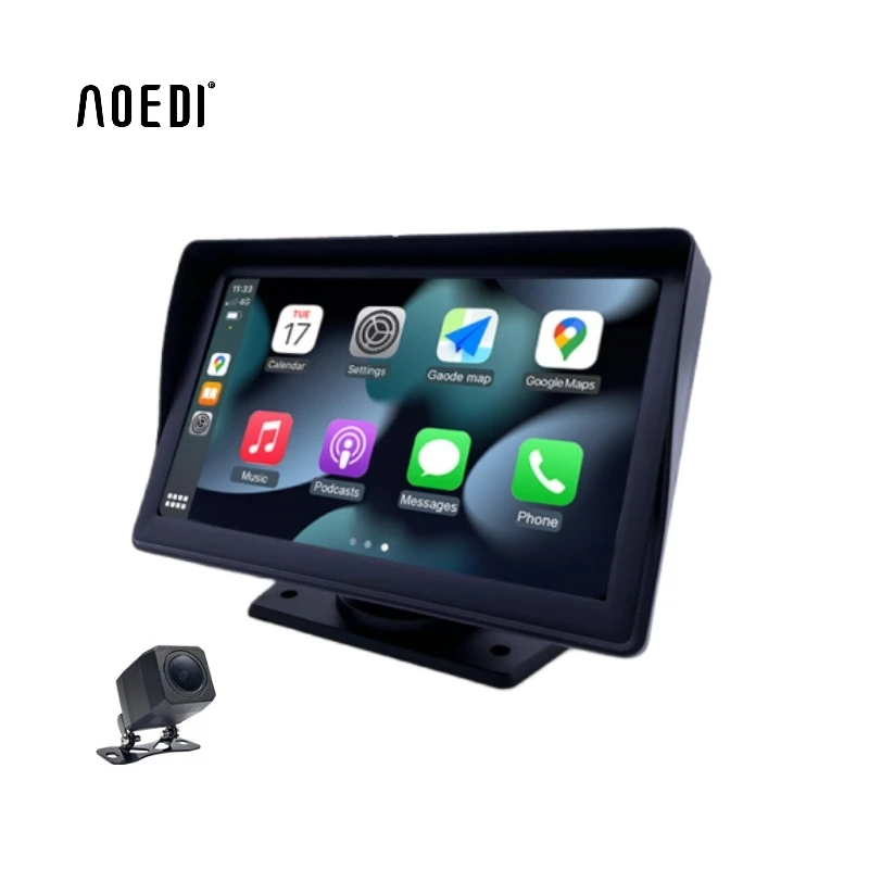 AOEDI Universal 7 inch Touch Screen Wireless Carplay Android Auto Display Screen Car Stereo DVD Radio MP3 Player
AOEDI Universal 7 inch Touch Screen Wireless Carplay Android Auto Display Screen Car Stereo DVD Radio MP3 Player